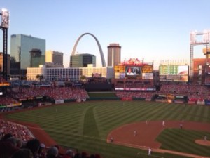 Business and Pleasure? Absolutely! Company outing to see the Cardinals play at Busch Stadium! 